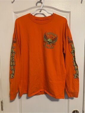 Laughlin River Run 34th Anniversary Orange Long Sleeve Tee